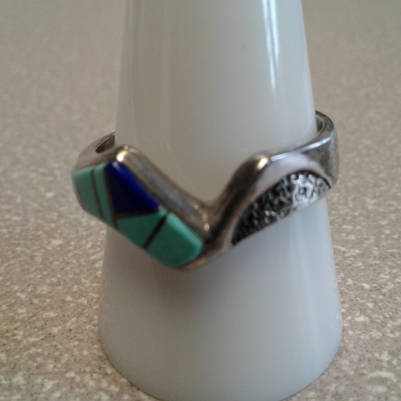 Vintage Zuni Multistone Native American Ring - Picture 10 of 13